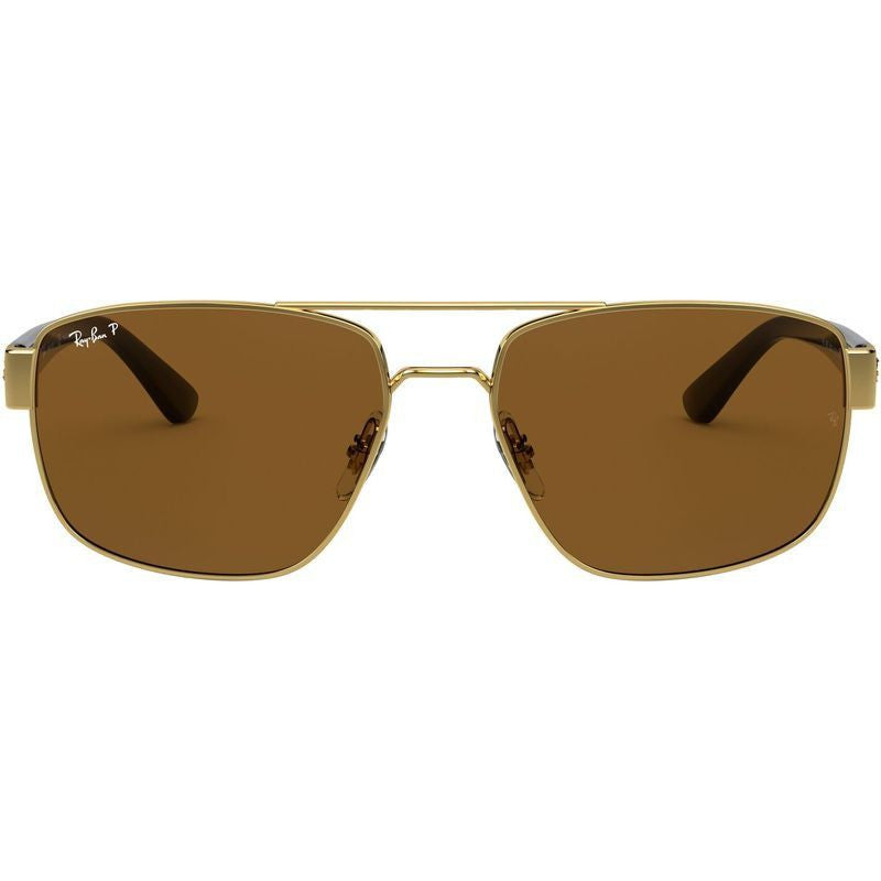 RB3663, Gold/Brown Polarised Glass Lenses