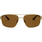 RB3663, Gold/Brown Polarised Glass Lenses
