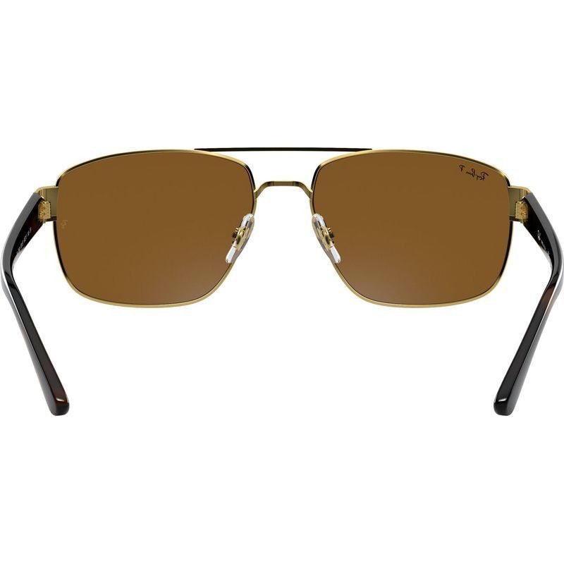 RB3663, Gold/Brown Polarised Glass Lenses