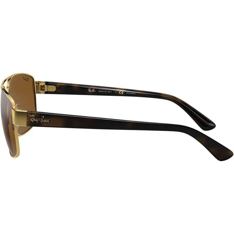 RB3663, Gold/Brown Polarised Glass Lenses