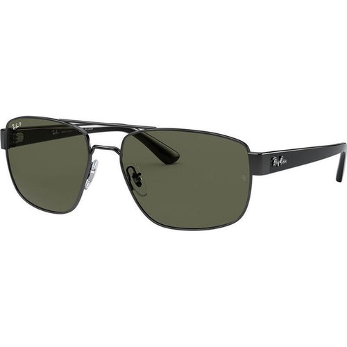 RB3663, Gunmetal/Green Polarised Glass Lenses