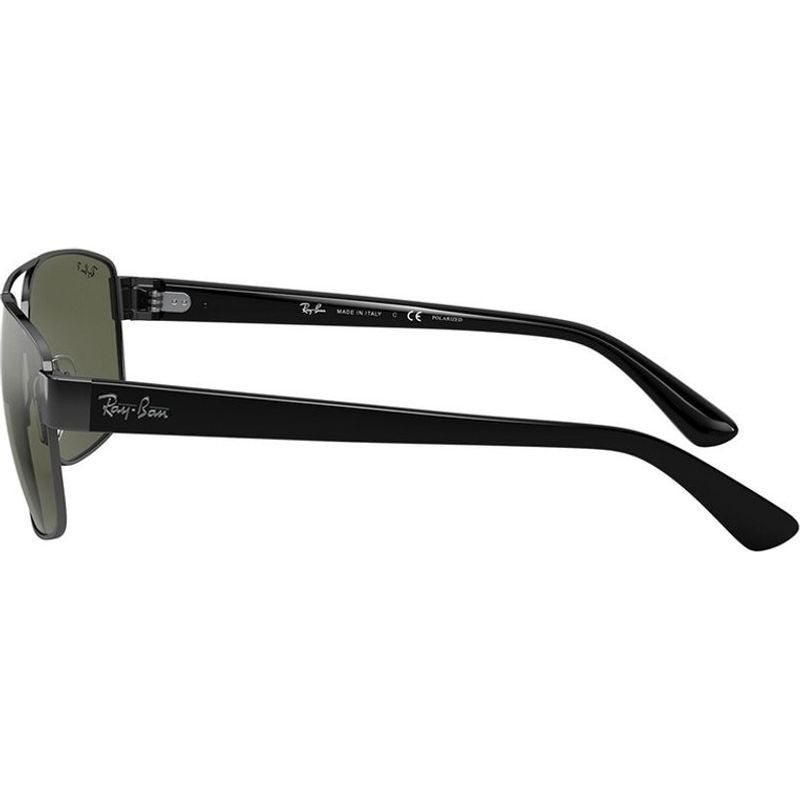 RB3663, Gunmetal/Green Polarised Glass Lenses