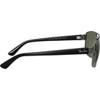 RB3663, Gunmetal/Green Polarised Glass Lenses