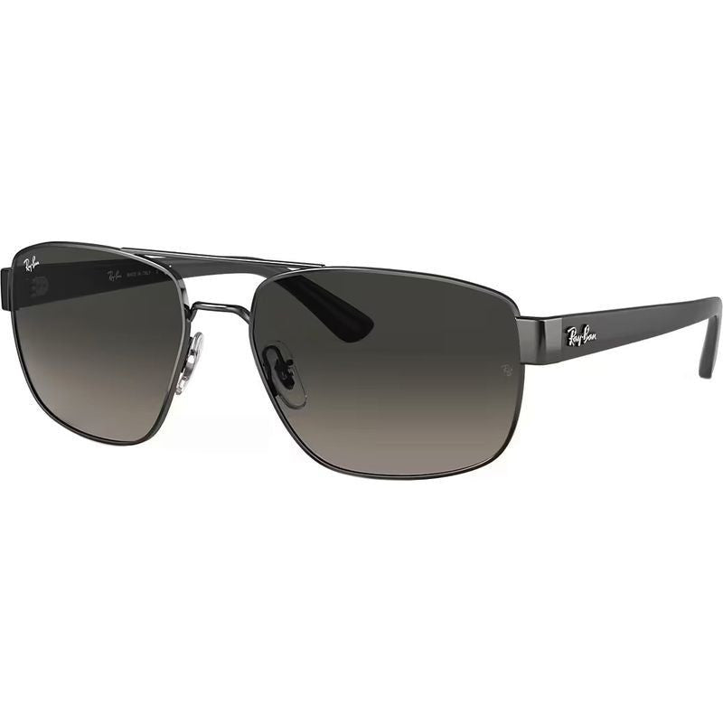 RB3663, Gunmetal/Grey Gradient Glass Lenses