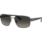 RB3663, Gunmetal/Grey Gradient Glass Lenses