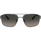 RB3663, Gunmetal/Grey Gradient Glass Lenses