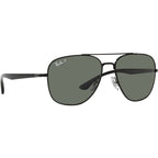 RB3683, Black/Green Polarised Glass Lenses