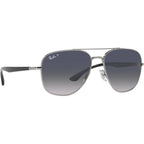 RB3683, Gunmetal/Blue Gradient Polarised Glass Lenses