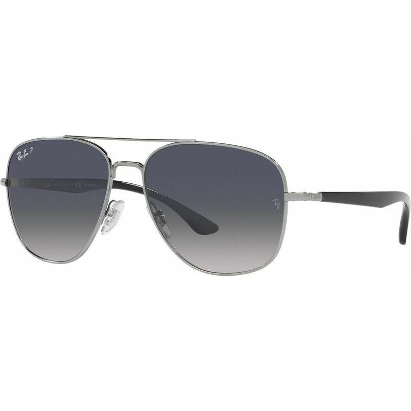 RB3683, Gunmetal/Blue Gradient Polarised Glass Lenses