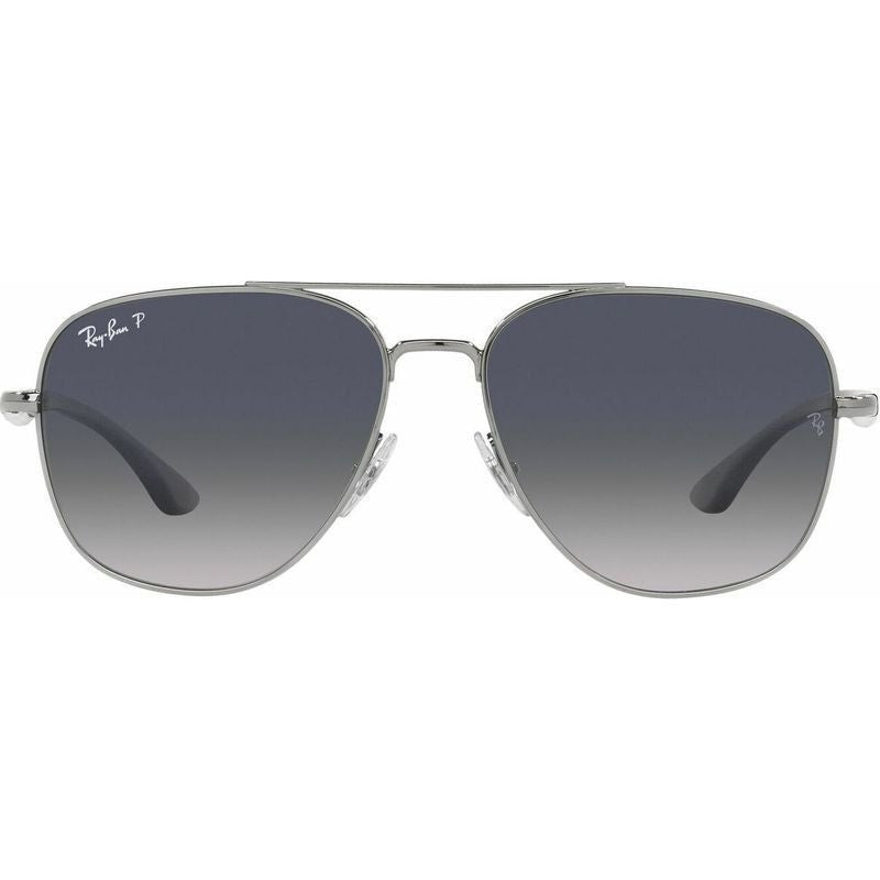 RB3683, Gunmetal/Blue Gradient Polarised Glass Lenses
