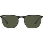 RB3686, Matte Black and Black/Green Glass Lenses