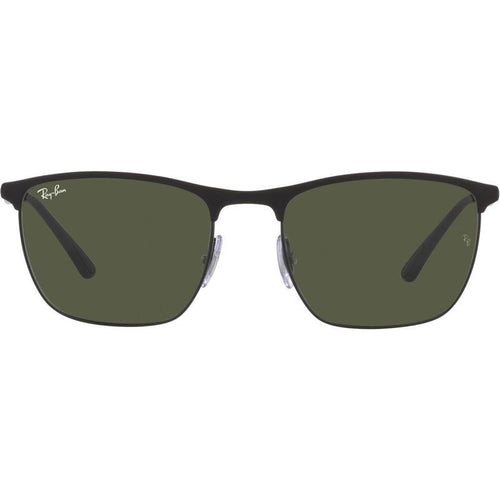 RB3686, Matte Black and Black/Green Glass Lenses