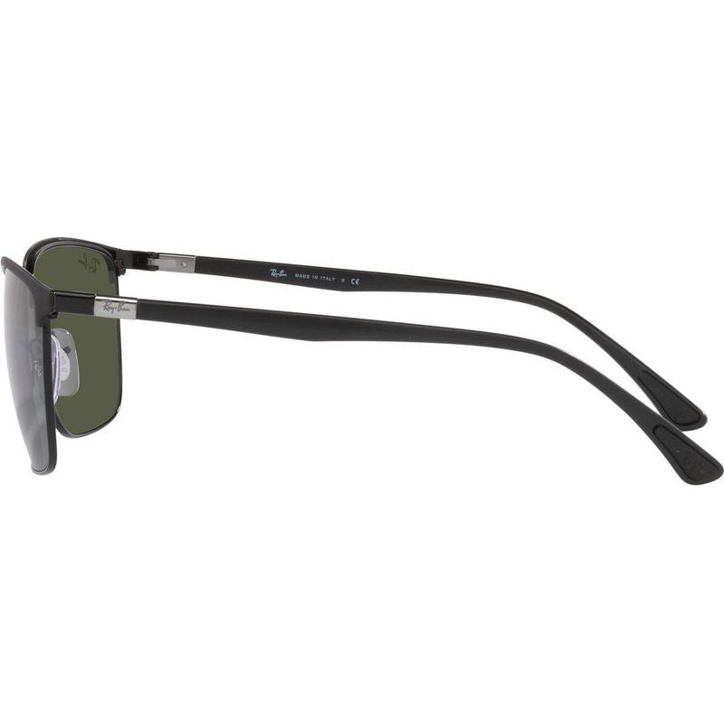 RB3686, Matte Black and Black/Green Glass Lenses