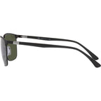RB3686, Matte Black and Black/Green Glass Lenses