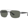 RB3687, Gunmetal/Green Polarised Glass Lenses 61 Eye Size