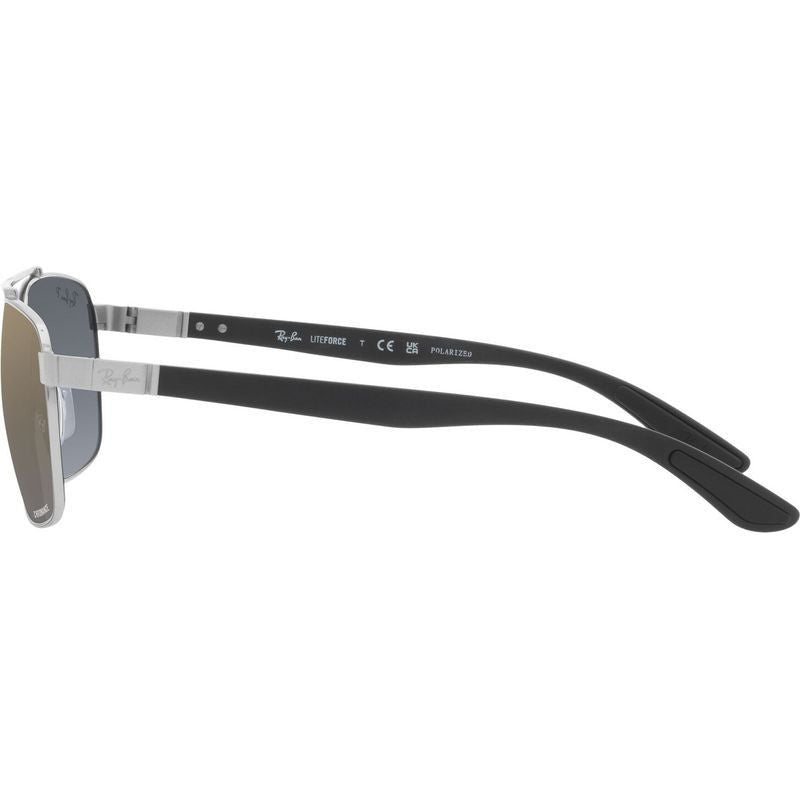 RB3701, Silver/Blue Gold Mirror Gradient Polarised Lenses