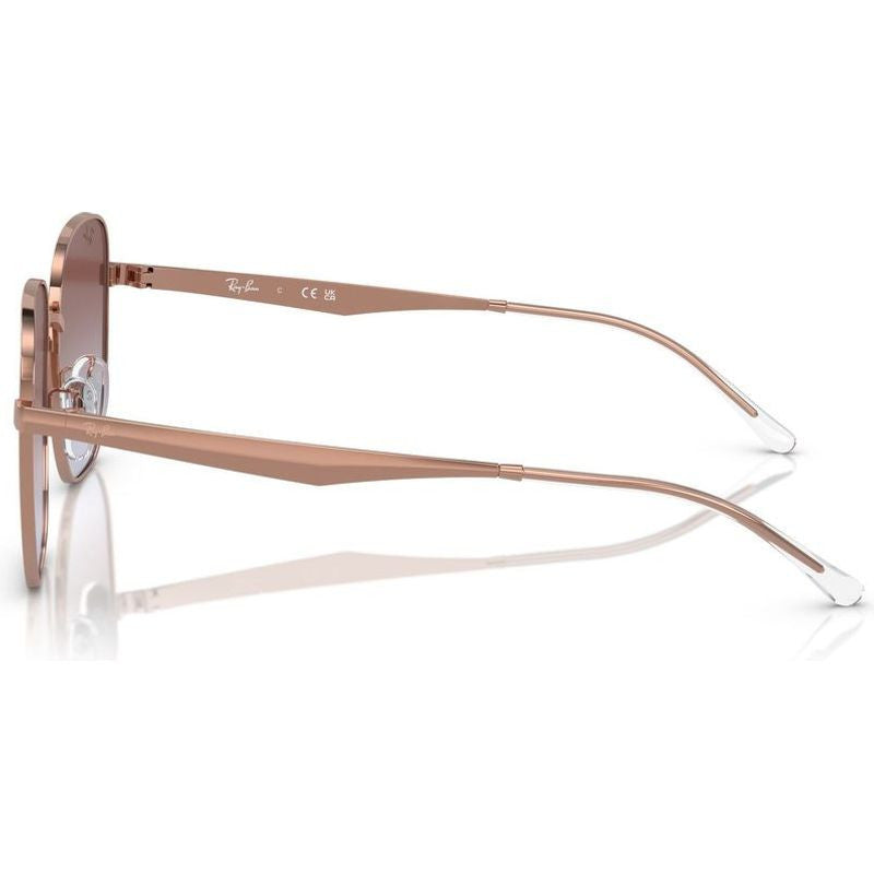 RB3713D, Rose Gold/Violet Gradient Glass Lenses