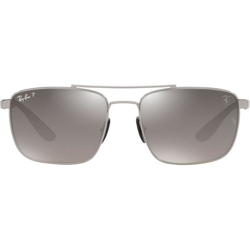 RB3715M, Gunmetal/Silver Mirror Polarised Lenses
