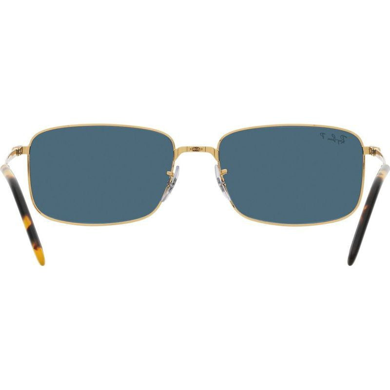 RB3717, Legend Gold/Blue Polarised Glass Lenses 57 Eye Size