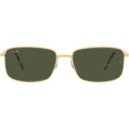 RB3717, Legend Gold/Green Glass Lenses 57 Eye Size