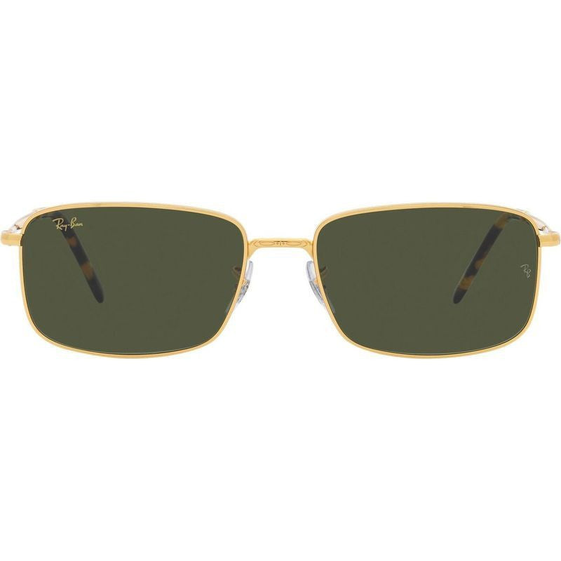 RB3717, Legend Gold/Green Glass Lenses 57 Eye Size