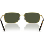 RB3717, Legend Gold/Green Glass Lenses 57 Eye Size
