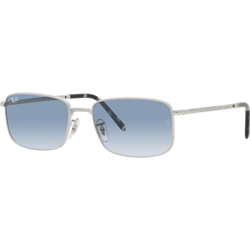 RB3717, Silver/Blue Gradient Glass Lenses 57 Eye Size