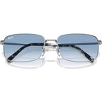 RB3717, Silver/Blue Gradient Glass Lenses 57 Eye Size
