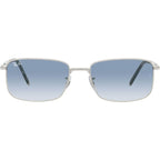 RB3717, Silver/Blue Gradient Glass Lenses 57 Eye Size