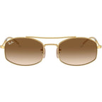 RB3719, Arista/Clear Brown Gradient Glass Lenses 54 Eye Size
