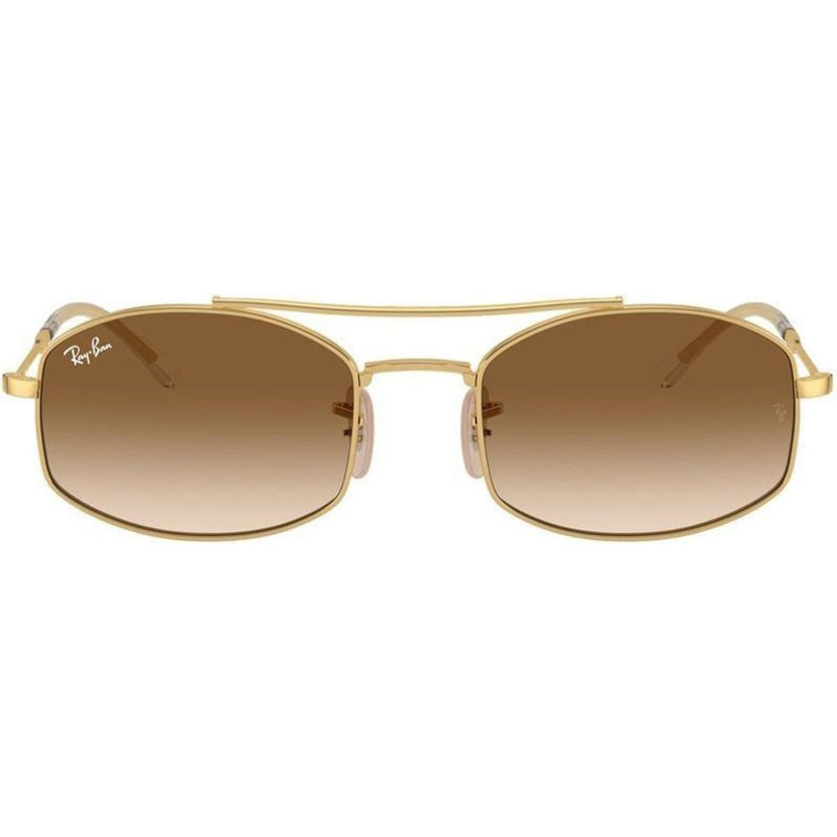 RB3719, Arista/Clear Brown Gradient Glass Lenses 54 Eye Size