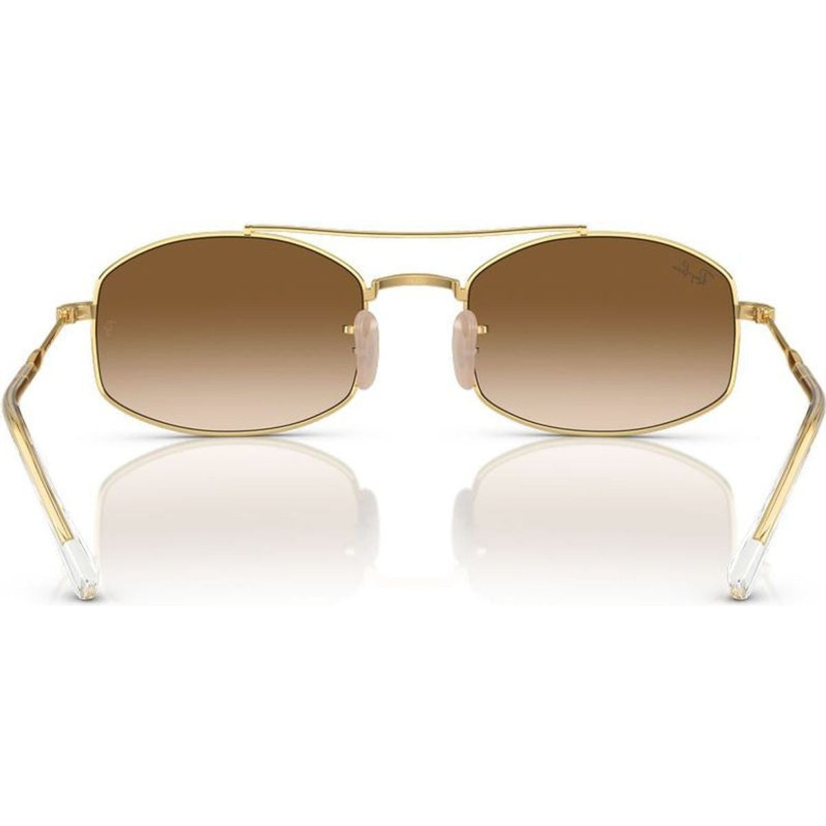 RB3719, Arista/Clear Brown Gradient Glass Lenses 54 Eye Size