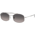 RB3719, Silver/Light Grey Gradient Polarised Glass Lenses 54 Eye Size