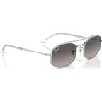 RB3719, Silver/Light Grey Gradient Polarised Glass Lenses 54 Eye Size