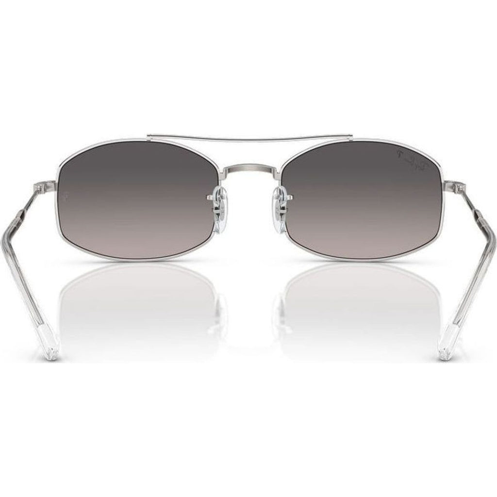RB3719, Silver/Light Grey Gradient Polarised Glass Lenses 54 Eye Size