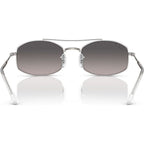 RB3719, Silver/Light Grey Gradient Polarised Glass Lenses 54 Eye Size