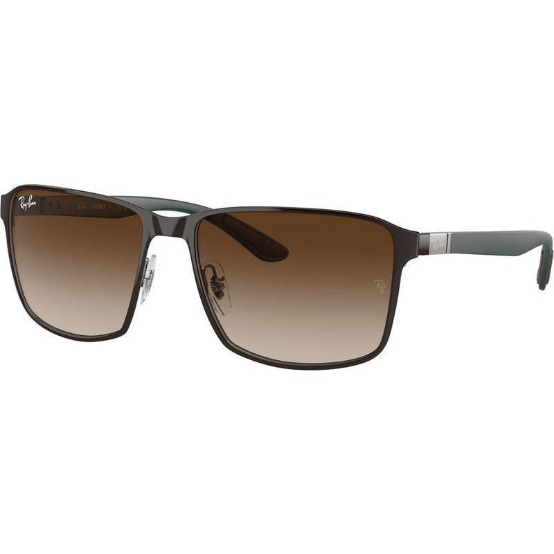 RB3721, Brown on Gunmetal/Brown Gradient Lenses
