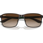 RB3721, Brown on Gunmetal/Brown Gradient Lenses