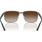 RB3721, Brown on Gunmetal/Brown Gradient Lenses