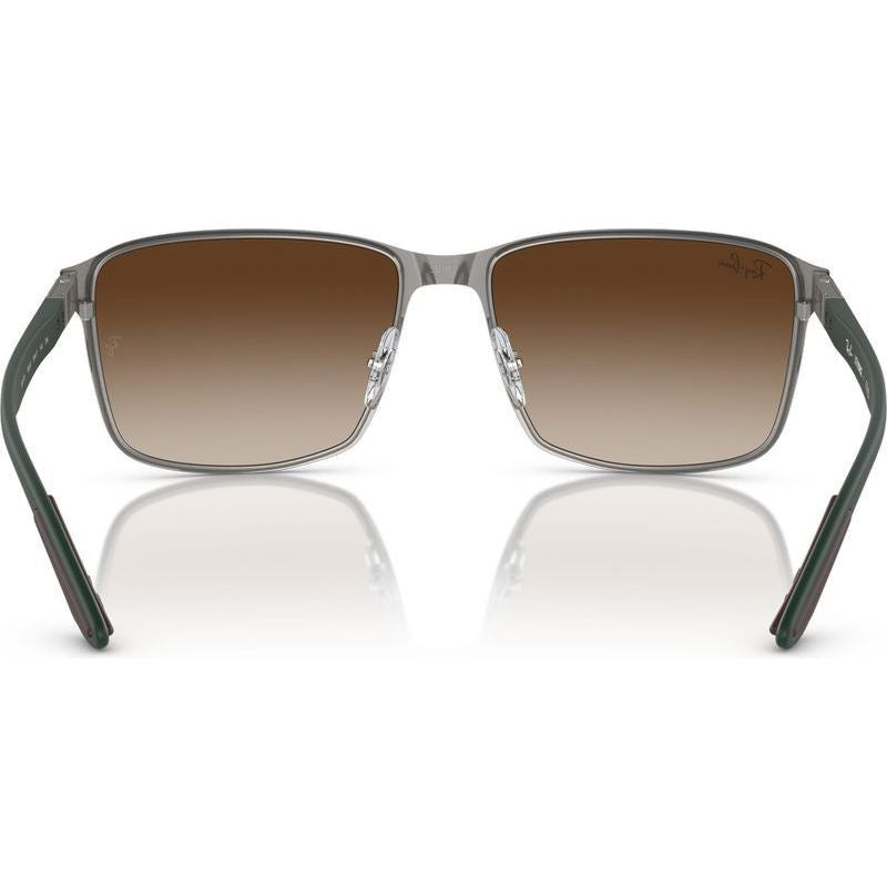 RB3721, Brown on Gunmetal/Brown Gradient Lenses