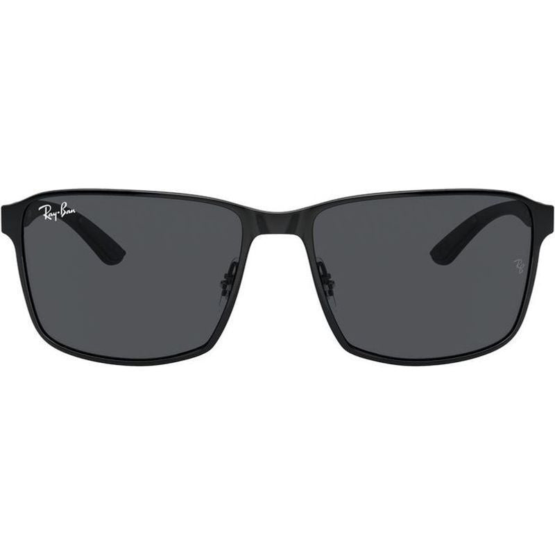 RB3721, Matte Black on Black/Dark Grey Lenses