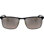 RB3726M, Black on Black/Grey Mirror Polarised Lenses