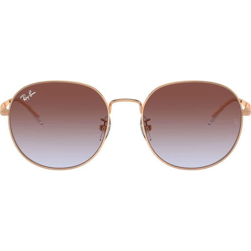 RB3727D, Rose Gold/Light Blue Violet Gradient Lenses