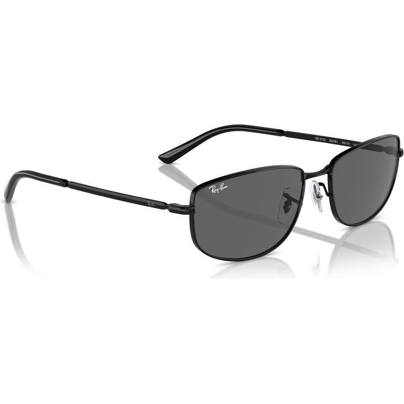 RB3732, Black/Dark Grey Glass Lenses 59 Eye Size