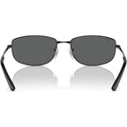 RB3732, Black/Dark Grey Glass Lenses 59 Eye Size