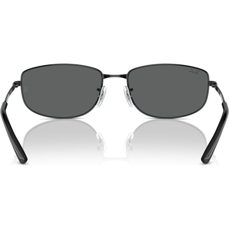 RB3732, Black/Dark Grey Glass Lenses 59 Eye Size