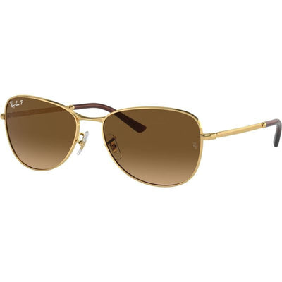 RB3733, Arista/Brown Gradient Polarised Glass Lenses 59 Eye Size