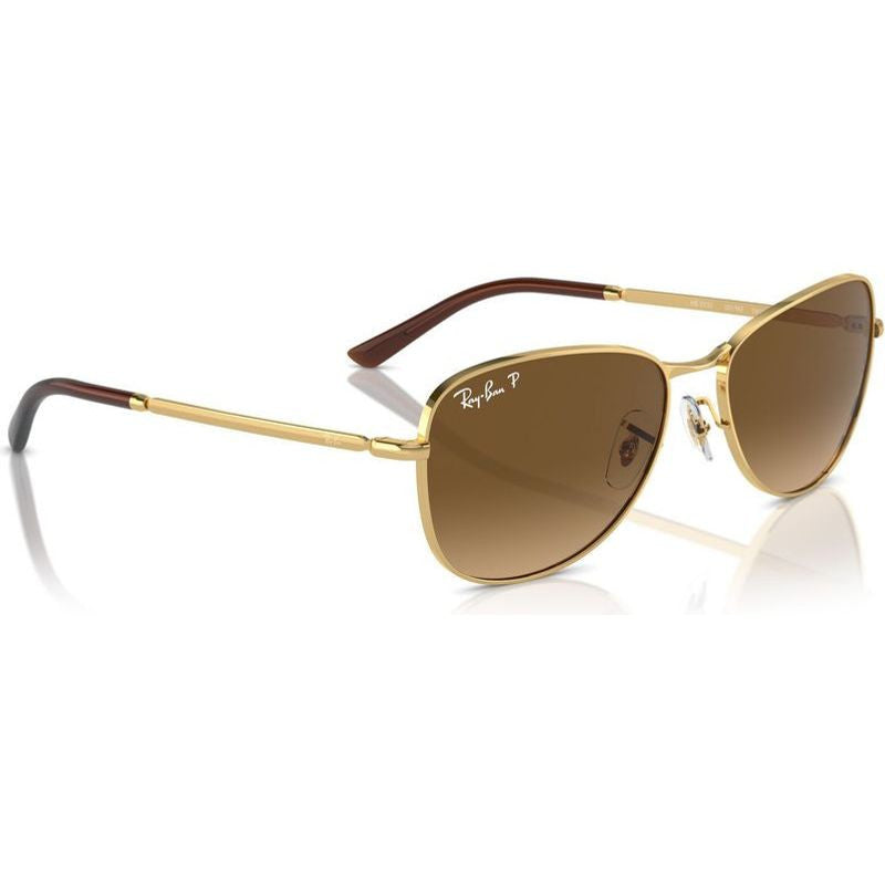 RB3733, Arista/Brown Gradient Polarised Glass Lenses 59 Eye Size