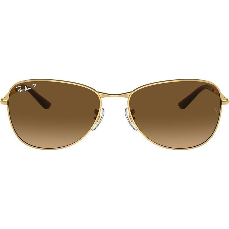 RB3733, Arista/Brown Gradient Polarised Glass Lenses 59 Eye Size