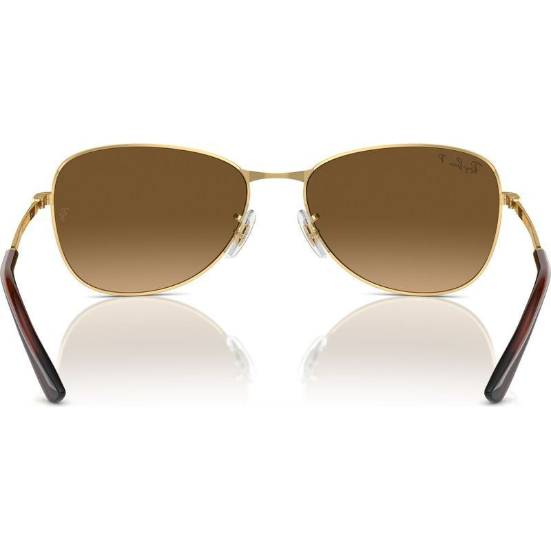 RB3733, Arista/Brown Gradient Polarised Glass Lenses 59 Eye Size